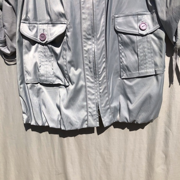 INC international gray Trench coat size M - Picture 8 of 8